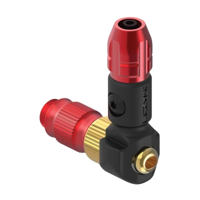 Abbildung von LEZYNE ABS 1 Pro CHUCK Pumpenkopf mit Schrader und Presta, für High Pressure Hose, rot glänzend, ABS1P V111 Standluftpumpe, Red/Hi Gloss, One Size