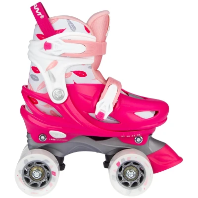 Abbildung von Verstellbare Rollschuhe. Federtropfen. Rosa
