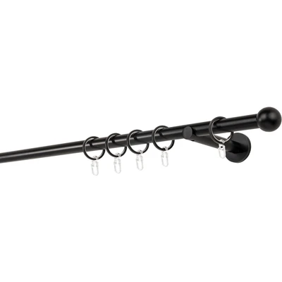 Abbildung von mydeco Gardinenstange &quot;20mm Ball Wandträger 12 cm&quot;, 1 läufig läufig, Fixmaß
