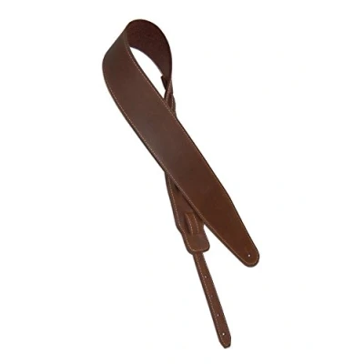 Abbildung von Shaman BJ2 Ledergurt für E Gitarre und Bass (verstellbar von 128 cm bis 149 cm, Breite: 7,5 heimisches Leder) braun