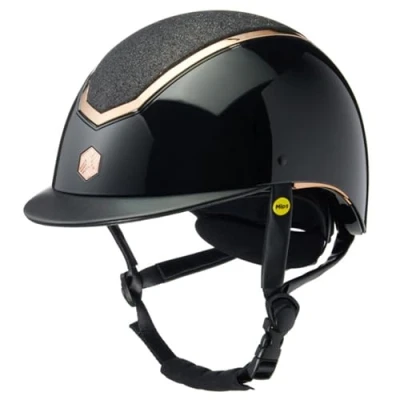 Abbildung von Charles Owen Reithelm Kylo Sparkly MIPS Black Gloss/Rose Gold 52 55cm