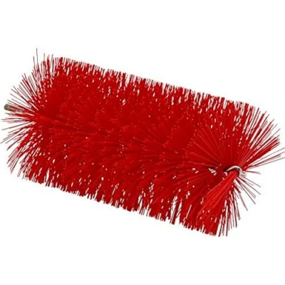 Abbildung von Vikan Hygiene Rohrbürste Für flexibles Kabel Mittelfeste Borsten Rot 90mm
