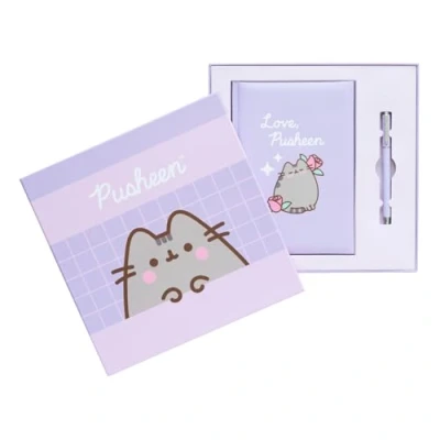 Abbildung von Grupo Erik Premium Set Notizbuch mit Stift Pusheen A5 Dotted Klein Reisetagebuch zum selberschreiben Bullet Journal Tagebuch Kwaii Stuff Merch