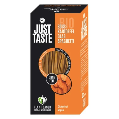 Abbildung von Just Taste Bio Süsskartoffel Glas Spaghetti 250 g
