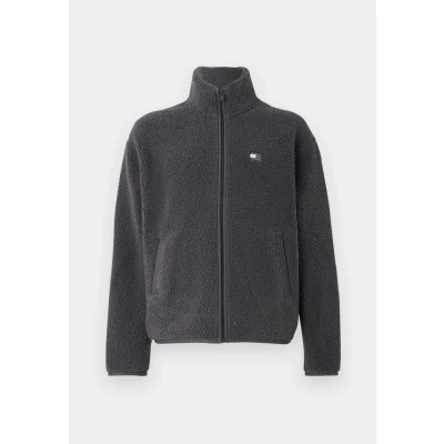 Abbildung von Tommy Jeans Sweatjacke &quot;TJM BADGE TEDDY&quot;, Relaxed fit, Teddy Fleece, Stehkragen