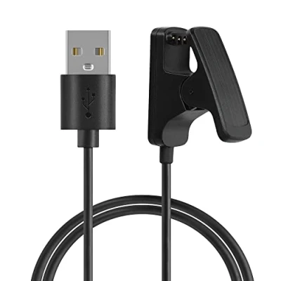 Abbildung von kwmobile USB Kabel Charger kompatibel mit Garmin MARQ (Not for MARQ2) Ladekabel Smart Watch Ersatzkabel Fitnesstracker Aufladekabel in Schwarz