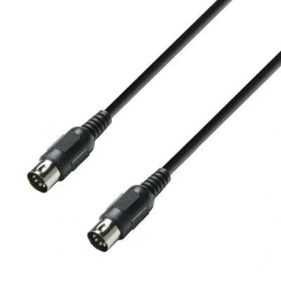 Abbildung von Adam Hall Cables 3 STAR MIDI 0300 BLK Midikabel 5 Pol m