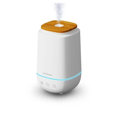 Abbildung von medisana AD 650 Aroma Diffuser, Duftlampe mit Wellness Licht und Timer, Lufterfrischer Diffusor für ätherische Öle, Raumbefeuchter Ultraschall Technologie angenehmen Raumduft