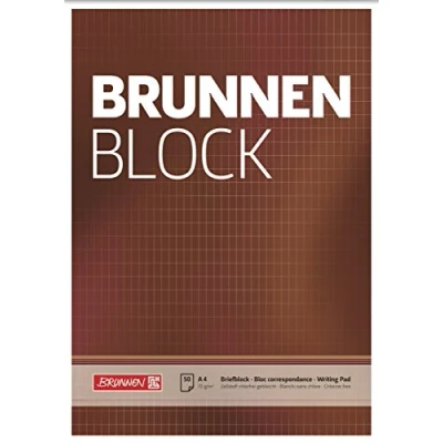 Abbildung von Brunnen 1052729 Briefblock / Schreibblock Der Block (A4, rautiert, 50 Blatt, 70 g/m²), weiß