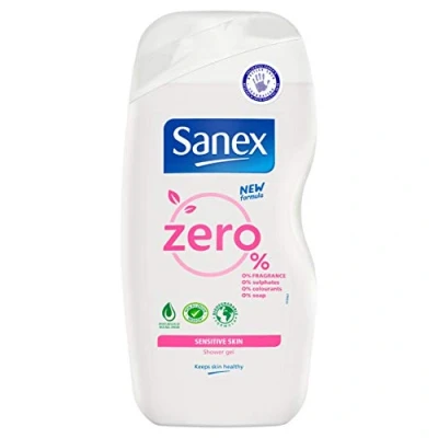 Abbildung von 6 x Sanex Zero% Sensitive Skin Shower Gel 250ml