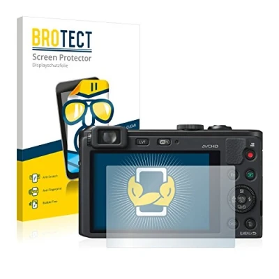 Abbildung von BROTECT (2 Stück Schutzfolie für Panasonic Lumix DMC LF1 Displayschutz Folie Ultra Klar