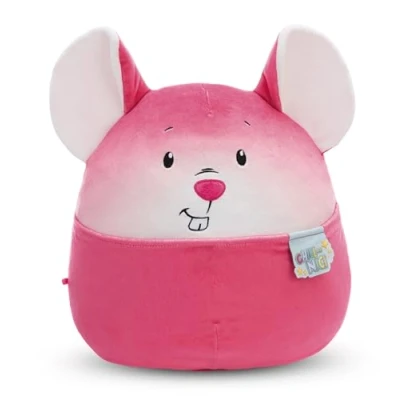 Abbildung von NICI Kuscheltier Chill Maus 20cm pink Stofftier aus weichem Plüsch, niedliches Plüschtier zum Kuscheln und Spielen, für Kinder &amp; Erwachsene, tolle Geschenkidee 61791
