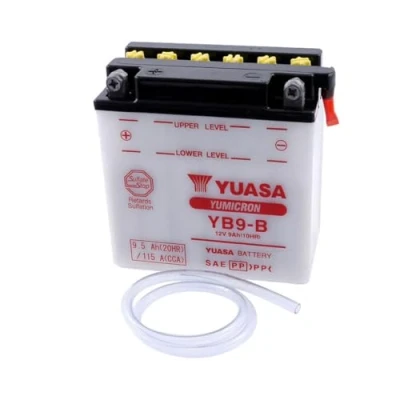 Abbildung von Batterie YUASA YB9 B kompatibel fürr APRILIA Tuareg Rally/Wind 125 ccm Baujahr 87 94 [inkl. 7,50 EUR Batteriepfand]