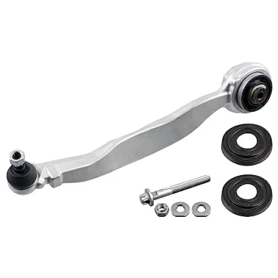 Abbildung von febi BILSTEIN 47922 Querlenker Plus mit Anbaumaterial Trag /Führungsgelenk, Lager Vorderachse links, unten, vorne Aluminium