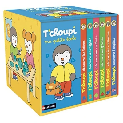 Abbildung von T&#039;choupi Ma petite école: Contient 6 livres : découvre les lettres ; formes couleurs ... chiffres l&#039;anglais