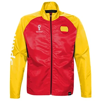 Abbildung von FIFA Herren Offizielle World Cup 2022 Trainingsjacke Spanien, rot/gelb, M