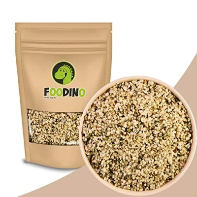 Abbildung von Hanfsamen geschält naturbelassen ungezuckert ungeschwefelt unbehandelt Hanf Samen glutenfrei vegan Rohkost roh ohne Zucker zum essen 1kg 5kg wiederverschließbar Premium Qualität FOODINO (1kg)