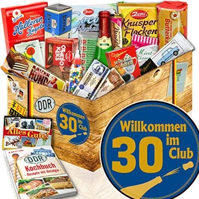Abbildung von Wilkommen im Club 30 ++ Geschenk Set DDR Süß 30. Geburtstag