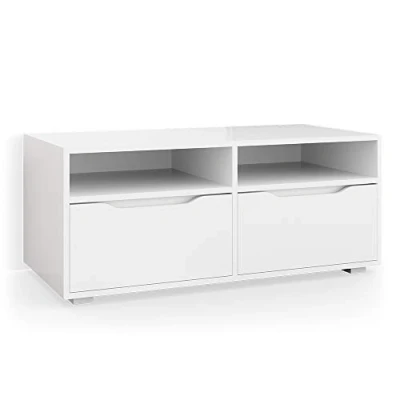 Abbildung von Vicco Lowboard Ruben, Weiß, 100 x 42 cm