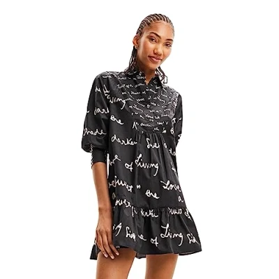 Abbildung von Desigual VEST Salton Blusenkleid, Damen, Größe: XL, Black
