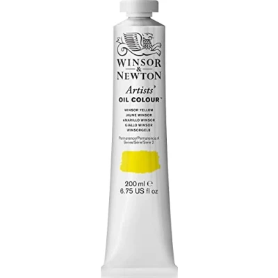 Abbildung von Winsor &amp; Newton 1237730 Artists Ölfarbe 200ml Tube, Künstler mit höchstmöglicher Pigmentierung, höchste Lichtechtheit Winsorgelb