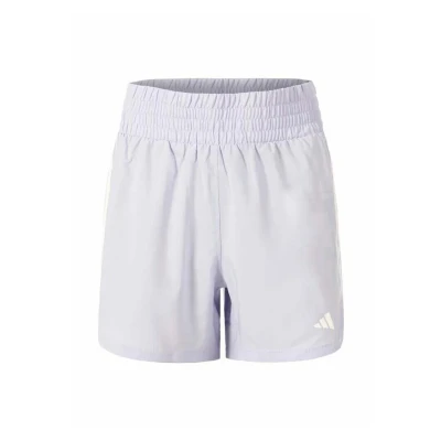 Abbildung von adidas Performance Pacer Training Stripes Highrise kurze Sporthose, Damen, Größe: Large, Violet tone white