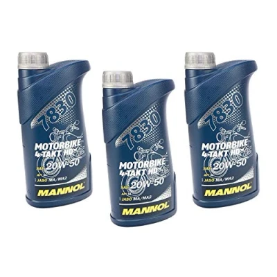Abbildung von Motorbike 4 Takt Motorenöl SAE 20W 50 MANNOL HD API SL 3 Liter