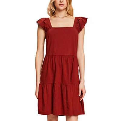 Abbildung von ESPRIT Damen 043CC1E301 Kleid, 805/TERRACOTTA, XXS