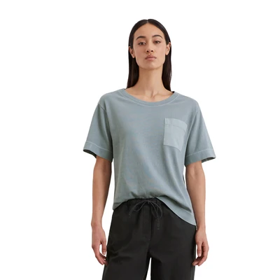 Abbildung von Marc O&#039;Polo Relaxed MIT Aufgesetzter Tasche Tshirt print, Damen, Größe: Large, Nordic sea