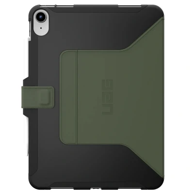 Abbildung von Urban Armor Gear Scout Folio Case für Apple iPad 10.9 Hülle (10. Generation / 2022) Schutzhülle [Magnetische Frontklappe, Wake/Sleep Unterstützung, Pencil Halterung] schwarz/Olive