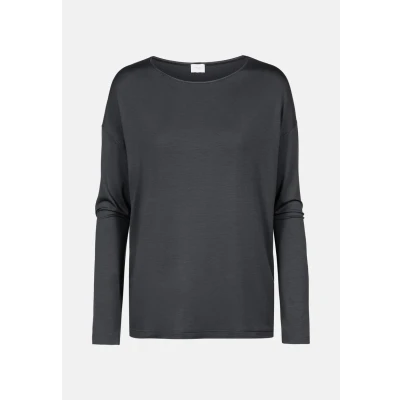 Abbildung von mey Langarm Serie PURE CHIC Nachtwäsche Shirt, Damen, Größe: XS, Marsala red