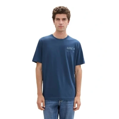 Abbildung von TOM Tailor Tshirt print, Herren, Größe: Large, Nighttime blue