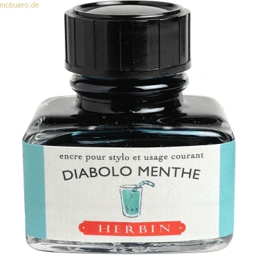 Abbildung von 4 x Herbin Füllertinte 30ml Pfefferminzgrün