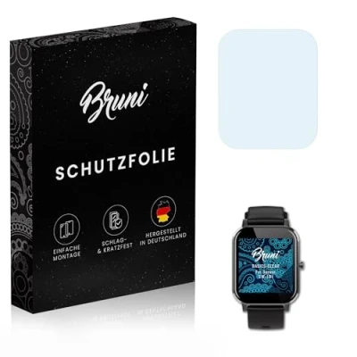 Abbildung von Bruni Schutzfolie kompatibel mit Denver SW 181 Folie, glasklare Displayschutzfolie (2X)