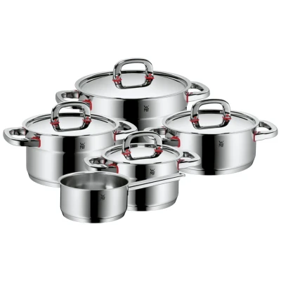 Abbildung von WMF Topf Set &quot;Premium One&quot;, Cromargan Edelstahl Rostfrei 18/10, (Set, 5 tlg., Bratentopf Ø 20 cm, Kasserolle 16 Fleischtopf 16/20/24 cm), induktionsgeeignet