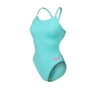 Abbildung von Badeanzug Damen ultra chlorresistent Arena Solid water türkis