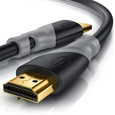 Abbildung von CSL 8K HDMI Kabel 2.1 1 Meter @ 60Hz / 120Hz 4K 240Hz 48 Gbit/s 2.0a 2.0b 3D Highspeed Ethernet HDTV UHD II Dynamic HDR 10+ eARC Variable Refresh Rate VRR
