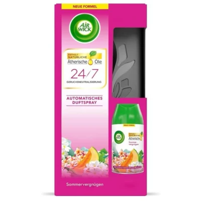 Abbildung von Air Wick Raumduft Freshmatic Max Sommervergnügen (Starter Set mit Gerät und 1 Nachfüller 250ml, Batteriebetrieben)