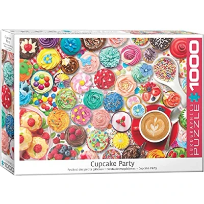 Abbildung von empireposter Leckere Cupcakes in bunten Farben 1000 Teile Puzzle im Format 68x48 cm