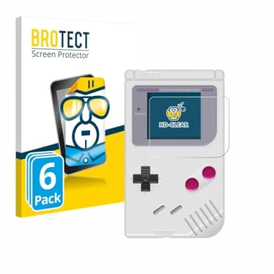 Abbildung von BROTECT (6 Stück Schutzfolie für Nintendo Gameboy (1989) Displayschutz Folie Ultra Klar