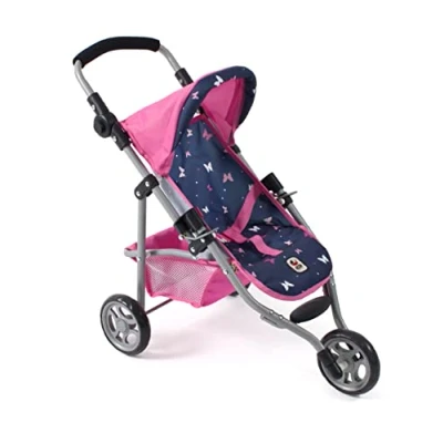 Abbildung von CHIC2000 Puppenbuggy Jogging Buggy Lola, Butterfly, rosa, mit klappbarem Verdeck
