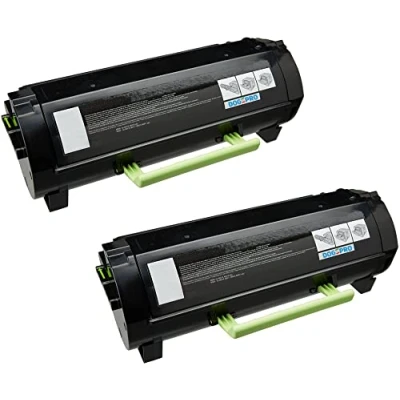 Abbildung von DogePro 2er Pack von 602H kompatibler Toner ersetzt Lexmark 60F2H00 (Schwarz, 10000 Seiten) für MX310dn, MX410de, MX510de, MX511de, MX511dhe, MX511dte, MX611de, MX611dhe