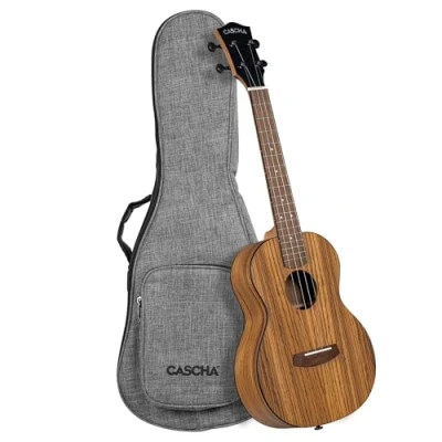 Abbildung von Cascha Tenor Ukulele Zebra Wood Natural
