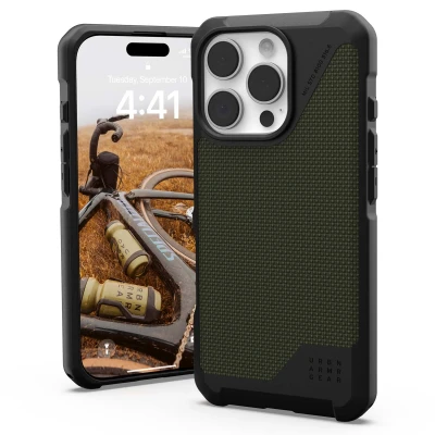 Abbildung von Apple iPhone 16 Pro Hülle MagSafe Silikon UAG Soft Case/Backcover Handyhülle Grün Shockproof/Stoßfest