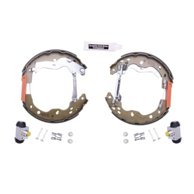Abbildung von HELLA Shoe Kit Pro 8DB 355 022 941 Bremsensatz, Trommelbremse mit Radbremszylinder, Stellelement SUZUKI: SX4 I Schrägheck