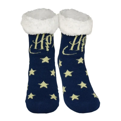 Abbildung von Harry Potter LOGO Sterne Socken, Damen, Größe: 35 38, Blau