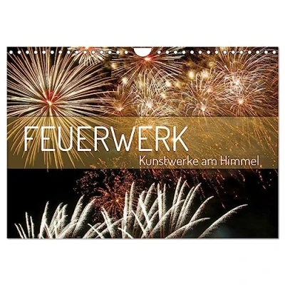Abbildung von Feuerwerk Kunstwerke am Himmel (Wandkalender 2025 DIN A4 quer), CALVENDO Monatskalender