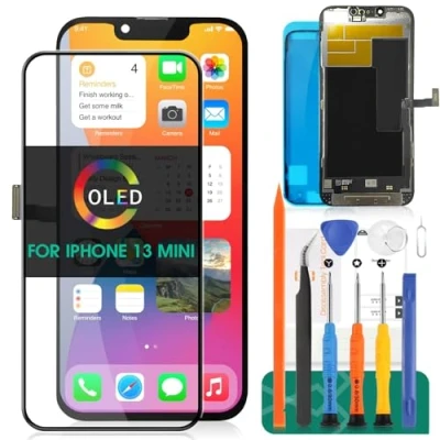 Abbildung von OLED LCD Display für iPhone 13 Mini 13, Bildschirm, Ersatz A2628, Touch Digitizer, Montage Reparatur Kits, Schwarz