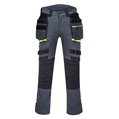Abbildung von Portwest DX4 Bundhose mit abnehmbaren Holstertaschen, Größe: 32, Farbe: Metal Grau, DX440MGR32