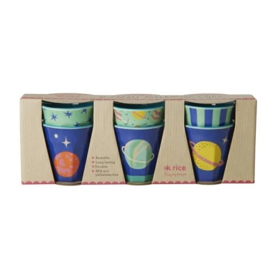 Abbildung von Rice Becher Melamin Kinderbecher Set Galaxy Prints,
